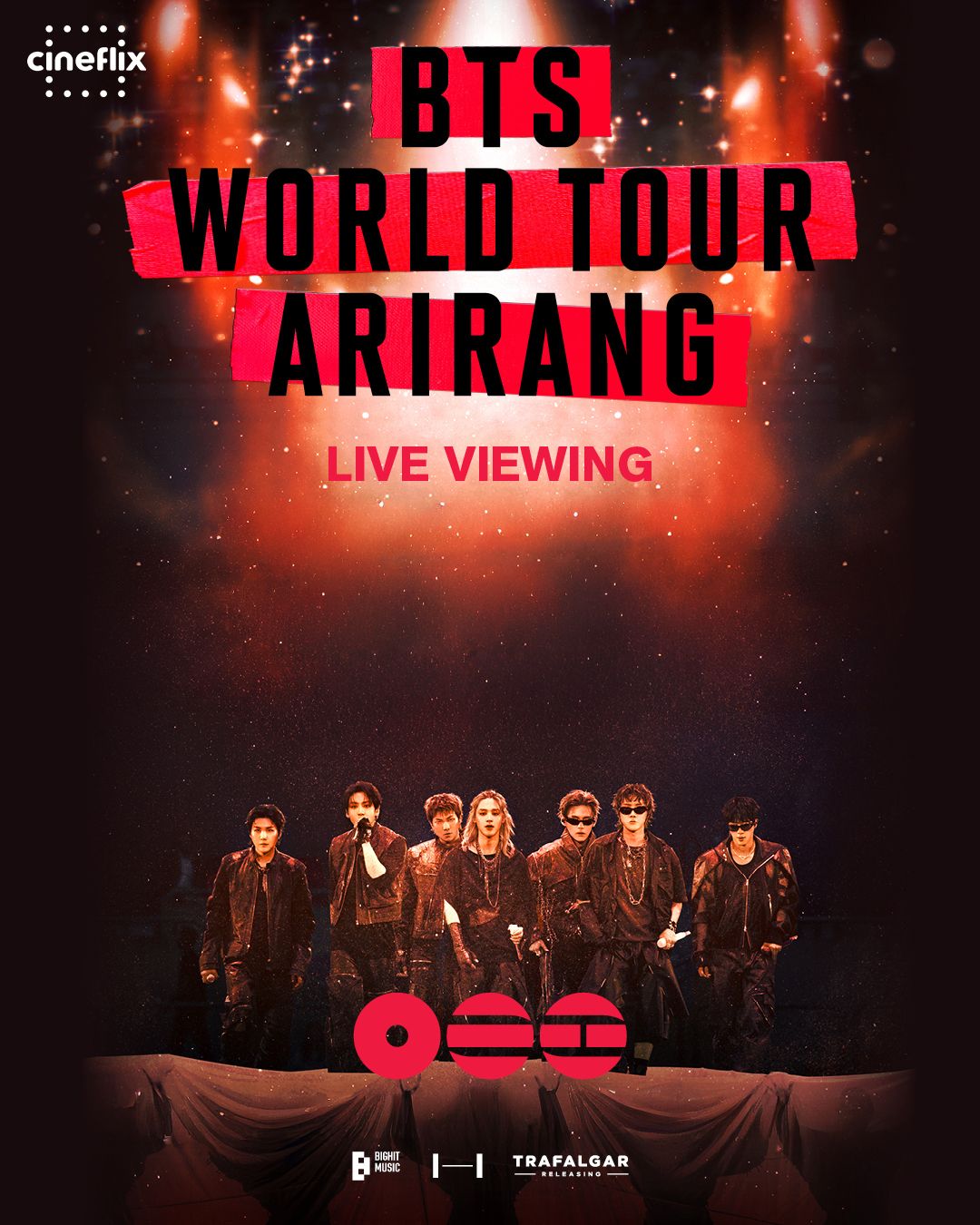 Show do BTS terá transmissão no Cineflix no Shopping Pelotas