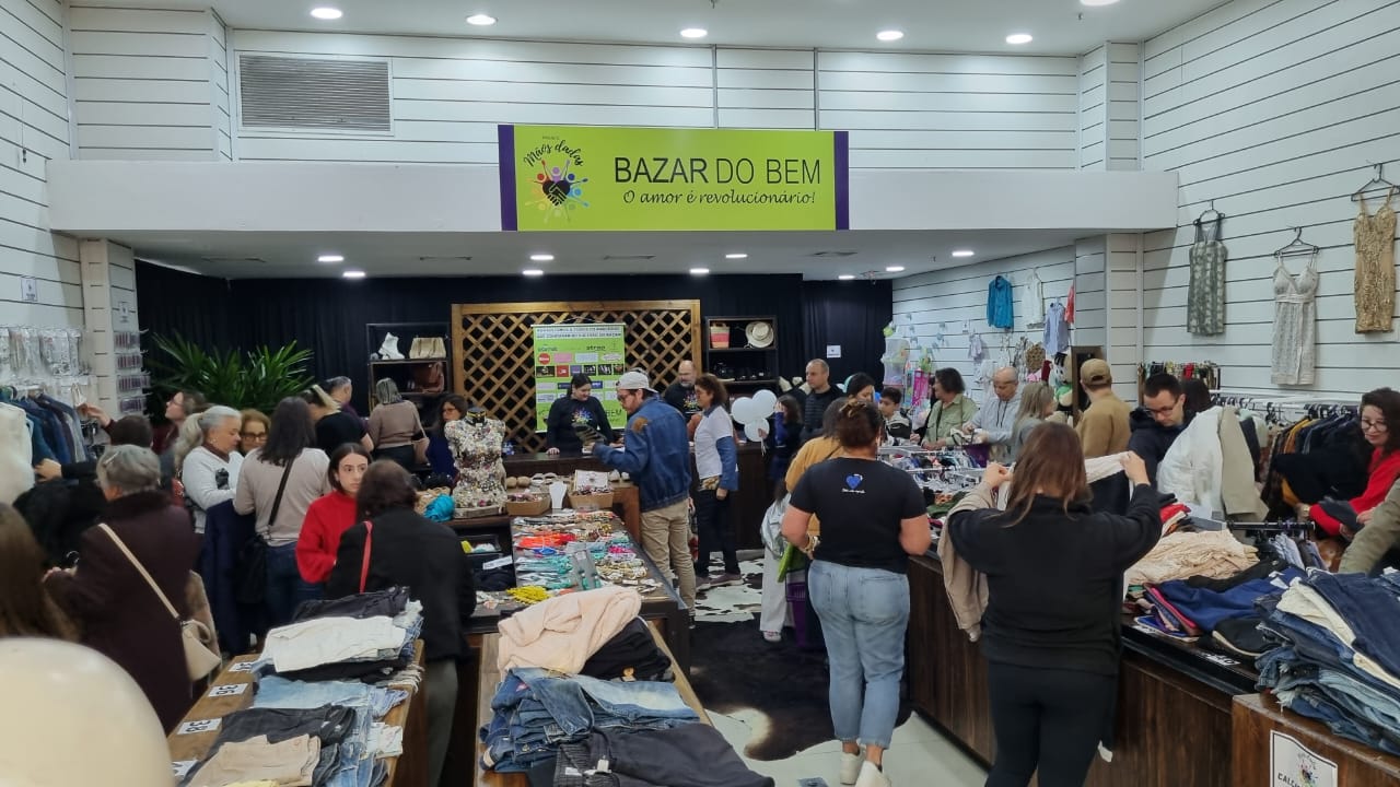 Bazar do Bem ocorre de 02 a 05 de outubro no Shopping Pelotas