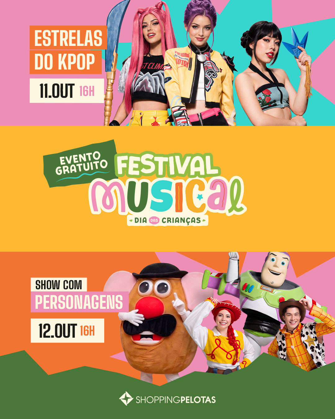 Festival Musical de Dia das Crianças no Shopping Pelotas